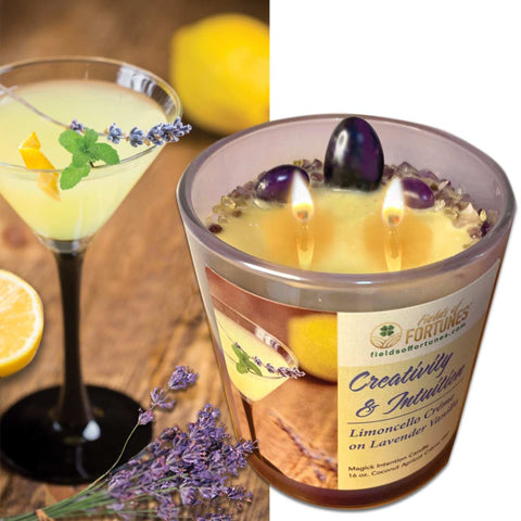Limoncello Créme & Lavender CREATIVITY + INTUITION Magick Candle