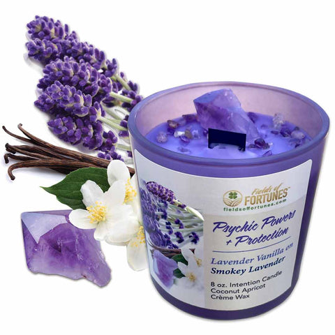 Smokey Lavender PSYCHIC POWERS + PROTECTION Magick Candle