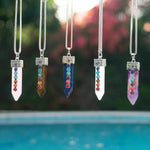 Buy all 5 Chakra Pendants with 5 Chains for a great deal!