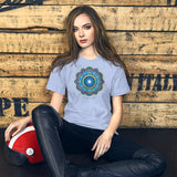 Unisex Flower of Life in heather blue
