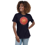 Flower of Wealth Navy t-shirt from Fields of Fortunes