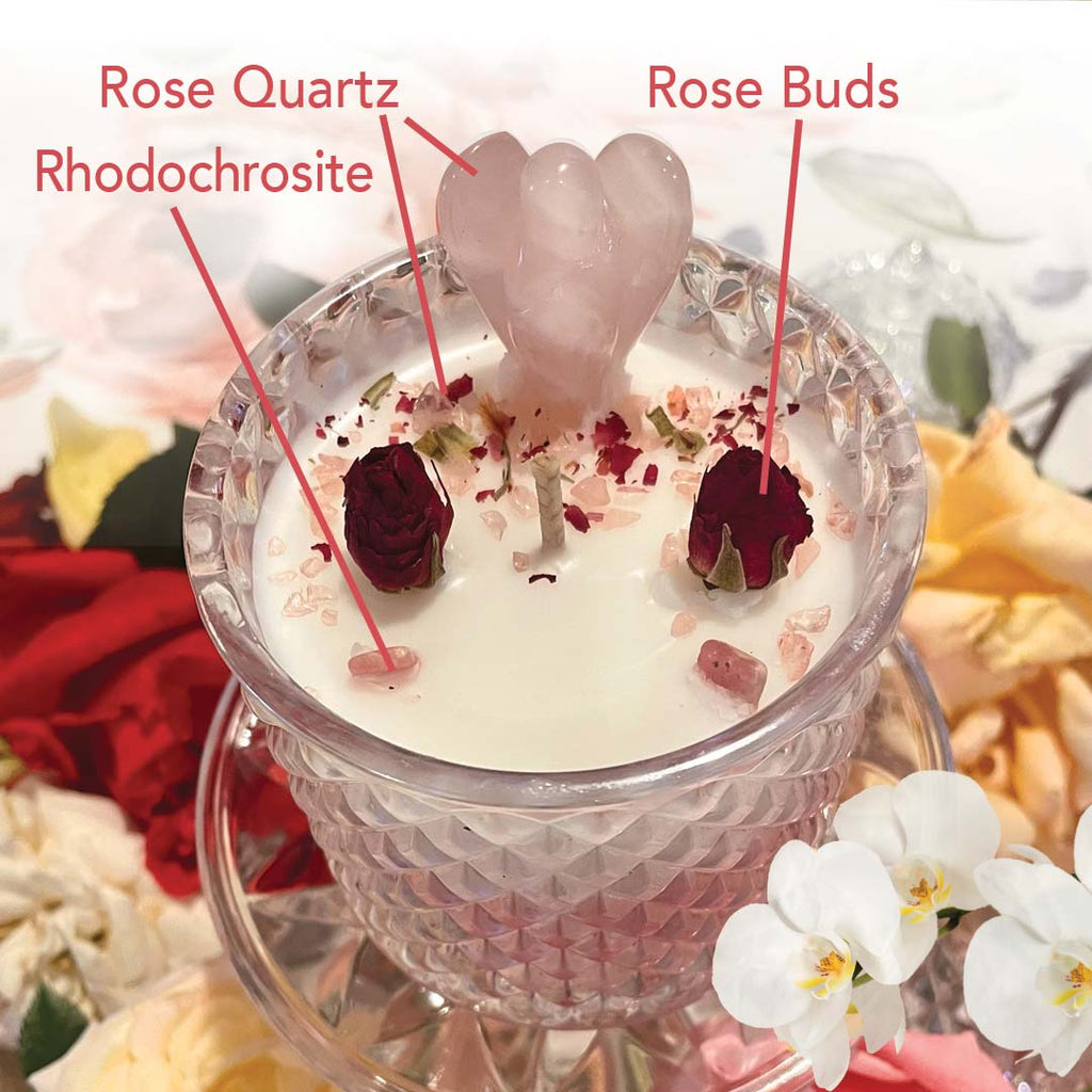 Angelic Vanilla Rose LOVE Magick Candle