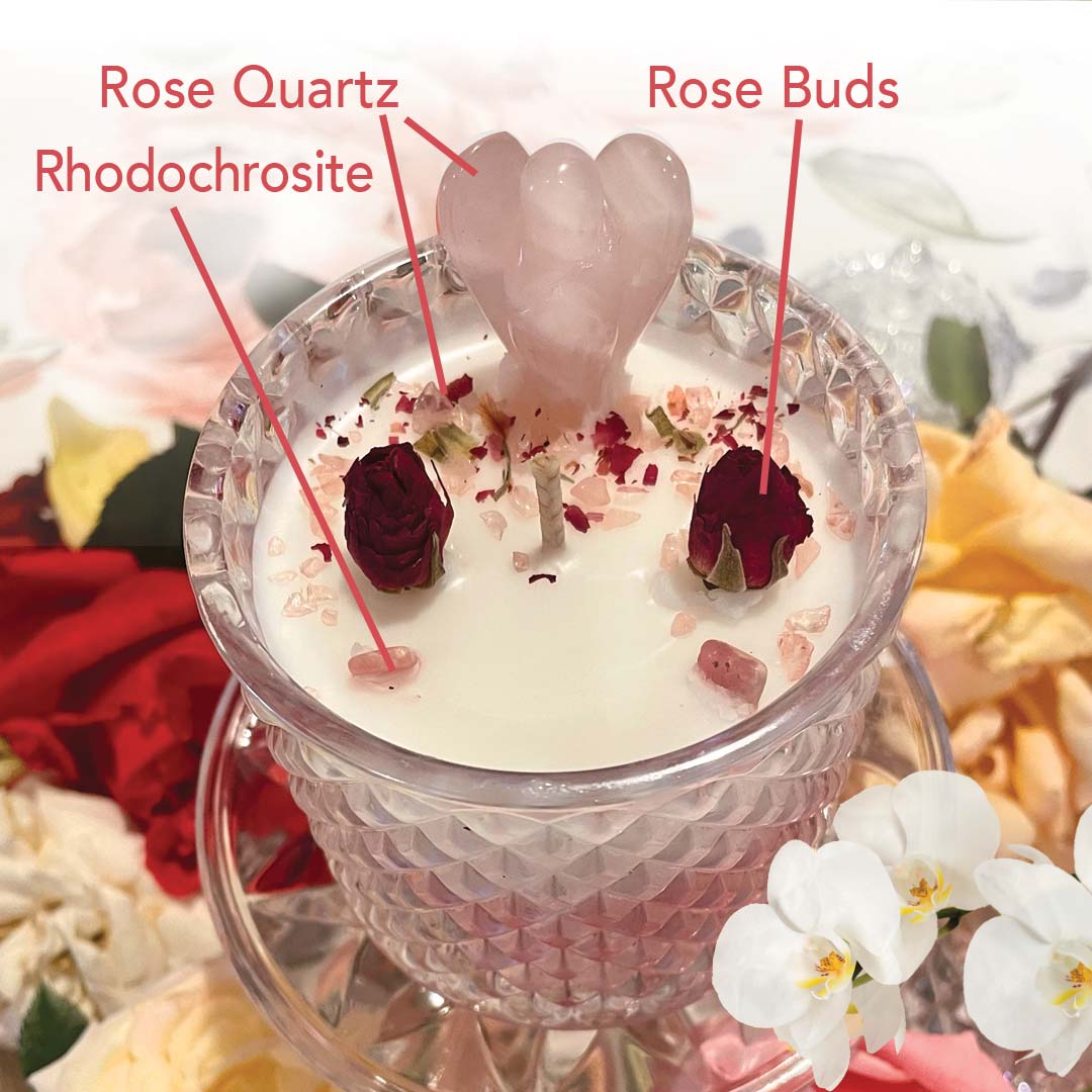 Angelic Vanilla Rose LOVE Magick Candle
