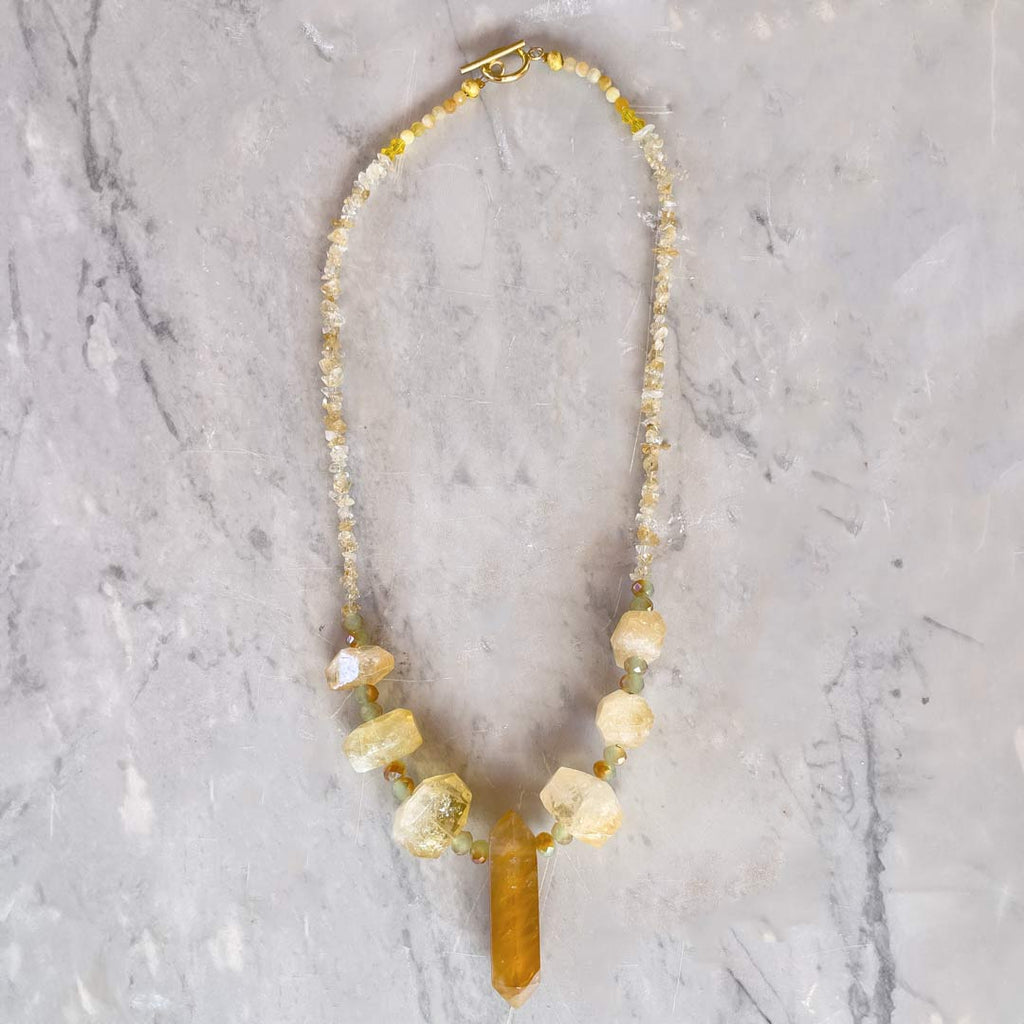 ✨ Citrine + Golden Healer Quartz Necklace ✨