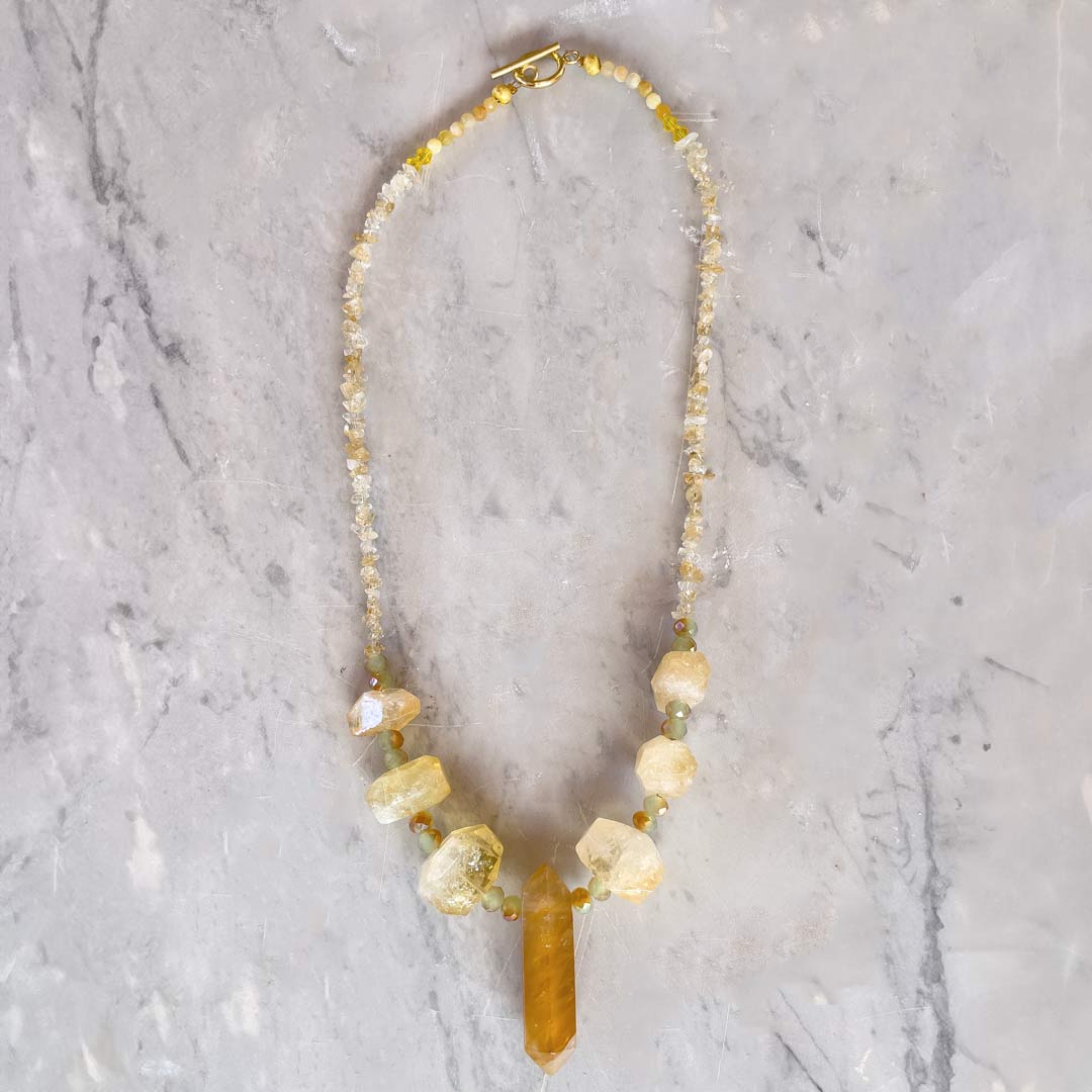✨ Citrine + Golden Healer Quartz Necklace ✨