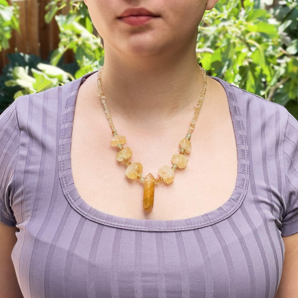 ✨ Citrine + Golden Healer Quartz Necklace ✨