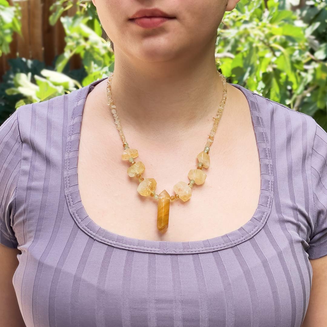 ✨ Citrine + Golden Healer Quartz Necklace ✨