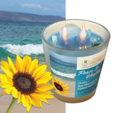 Ocean on Lemon Sunflower PEACE Magick Candle