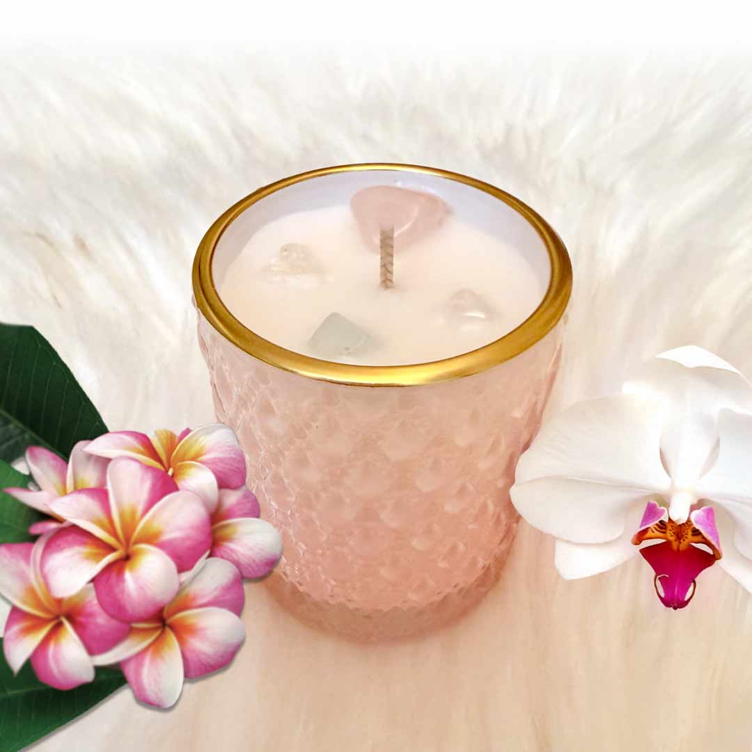 Plumeria BRING IN SOMETHING PRECIOUS Magick Candle