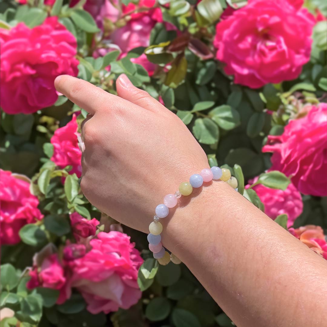 Beautiful Rainbow Morganite Necklace Set