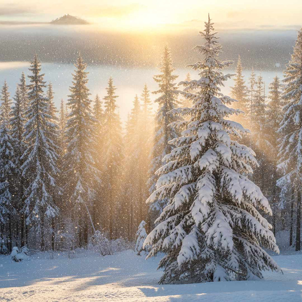 Winter Forest TRANQUILITY & PROSPERITY Magick Candle