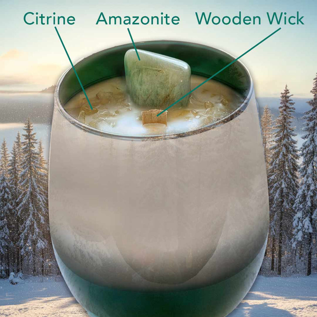Winter Forest TRANQUILITY & PROSPERITY Magick Candle