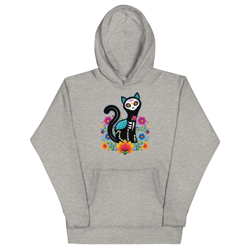 Gato de Día de Muertos Unisex Hoodie