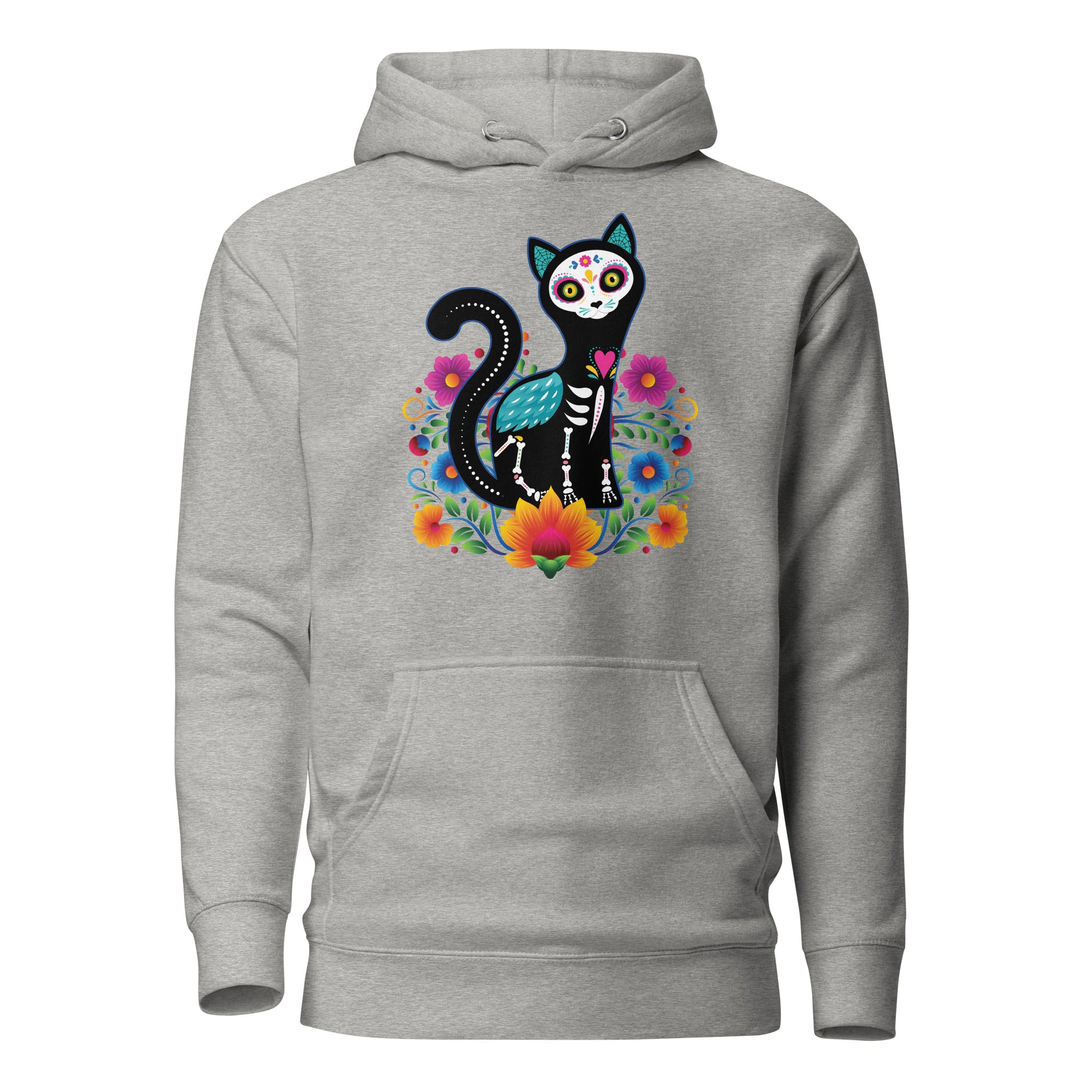Gato de Día de Muertos Unisex Hoodie