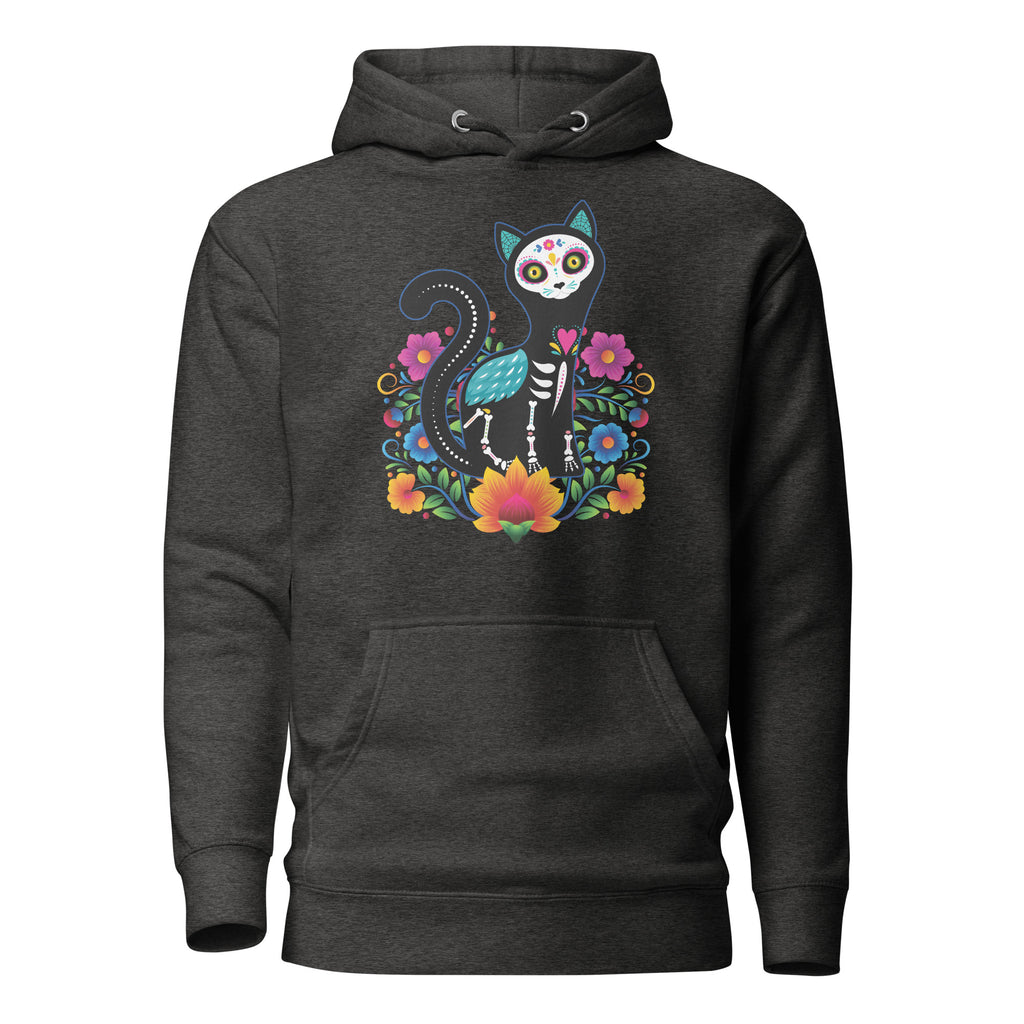 Gato de Día de Muertos Unisex Hoodie