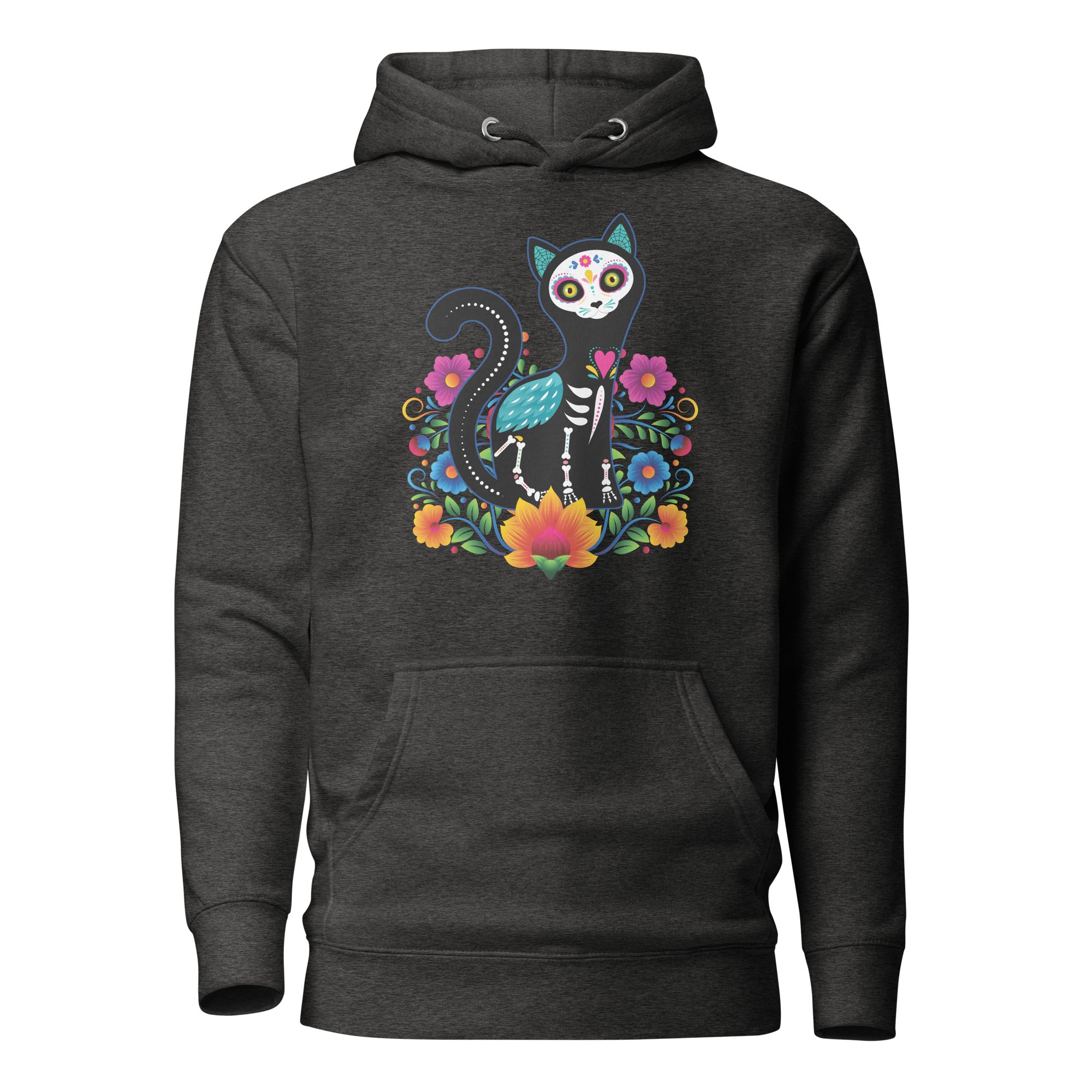 Gato de Día de Muertos Unisex Hoodie