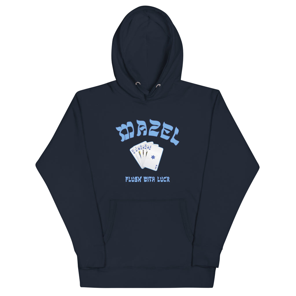 MAZEL Flush With Luck - Premium Unisex Hoodie