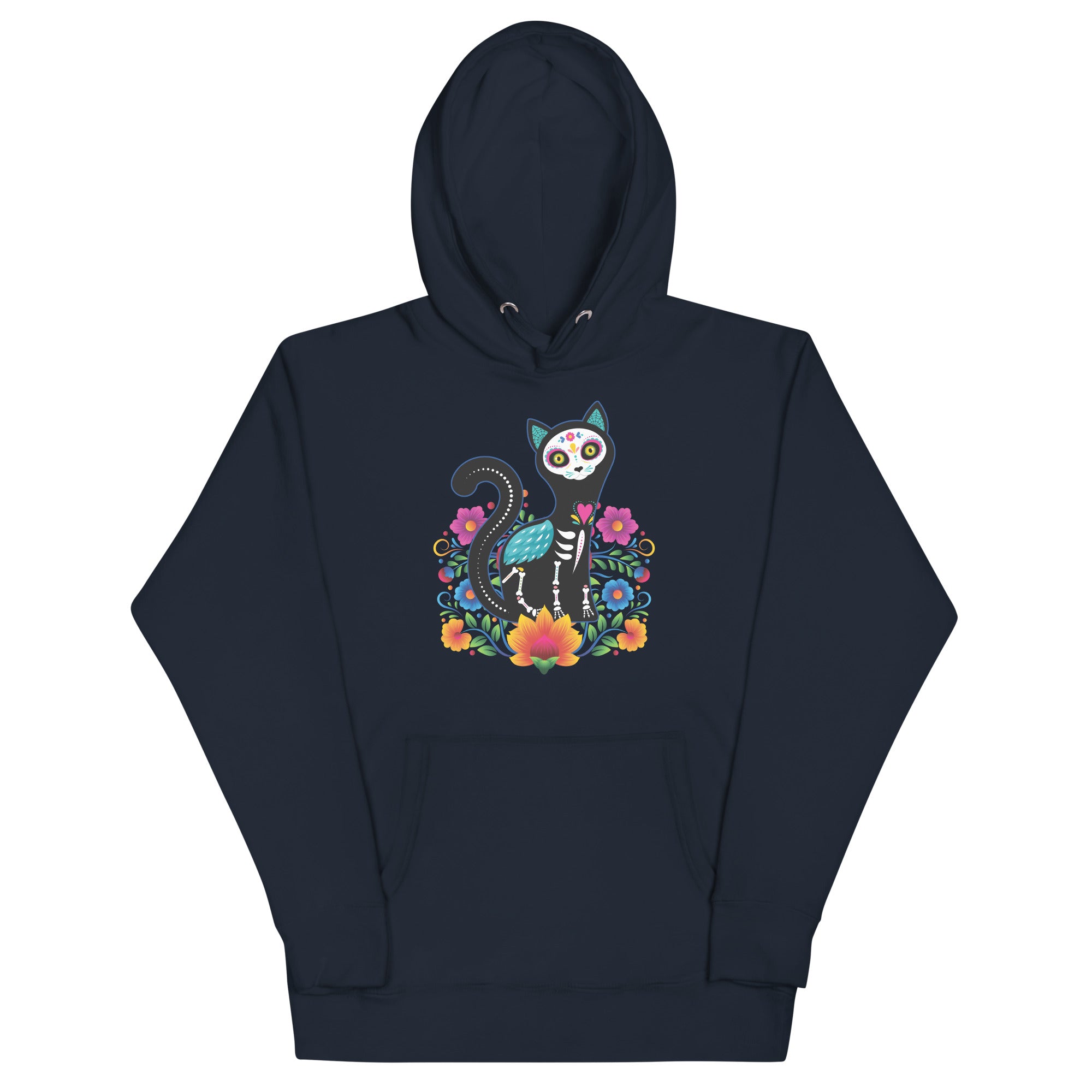 Gato de Día de Muertos Unisex Hoodie