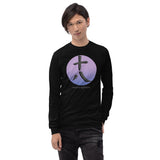 Lucky sacred eighteen men's long sleeve tee in black.