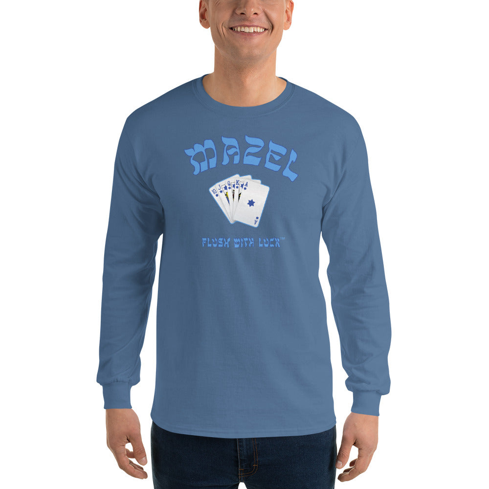 MAZEL FLUSH WITH LUCK Unisex Long Sleeve Tee
