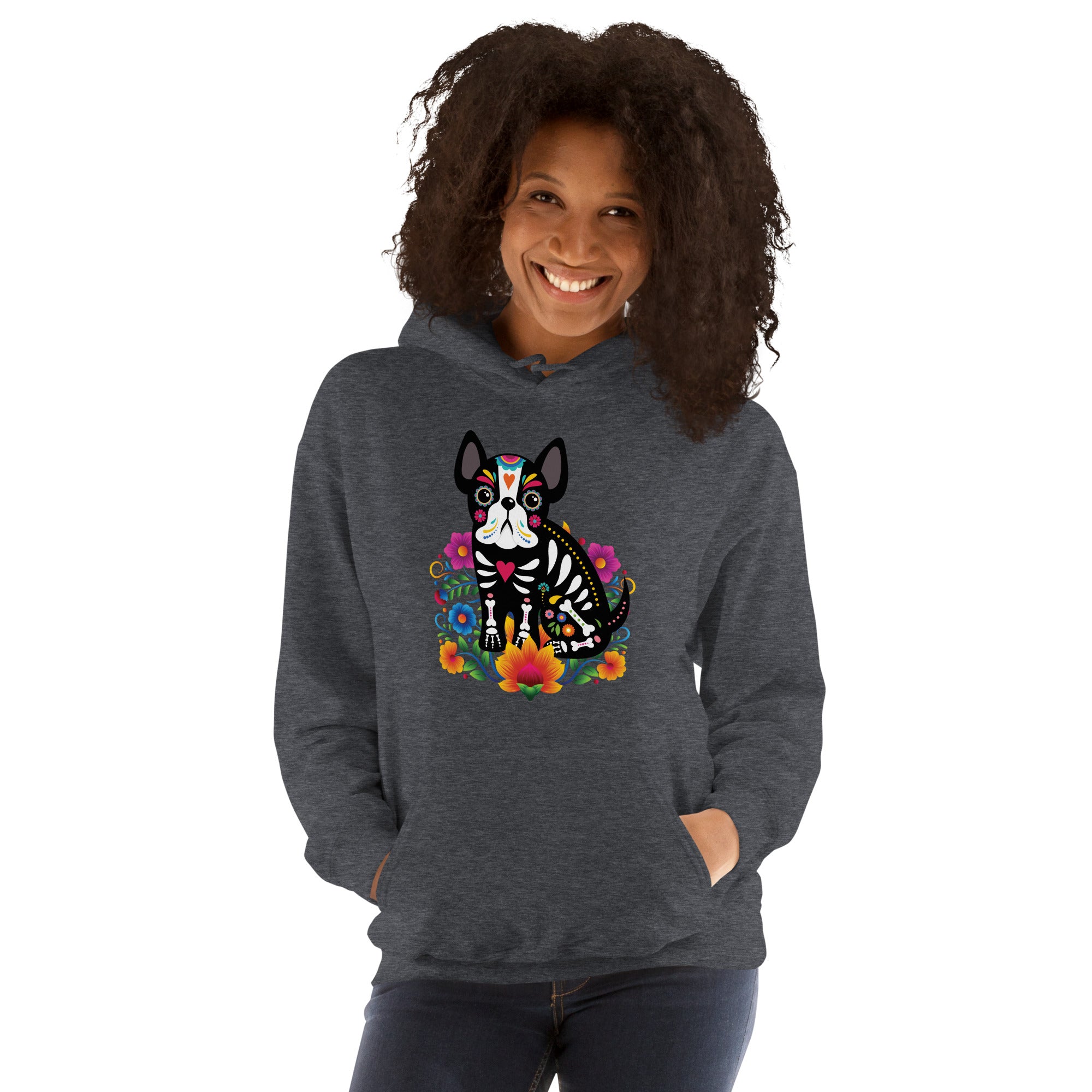 Perro de Día de los Muertos - Unisex Hoodie