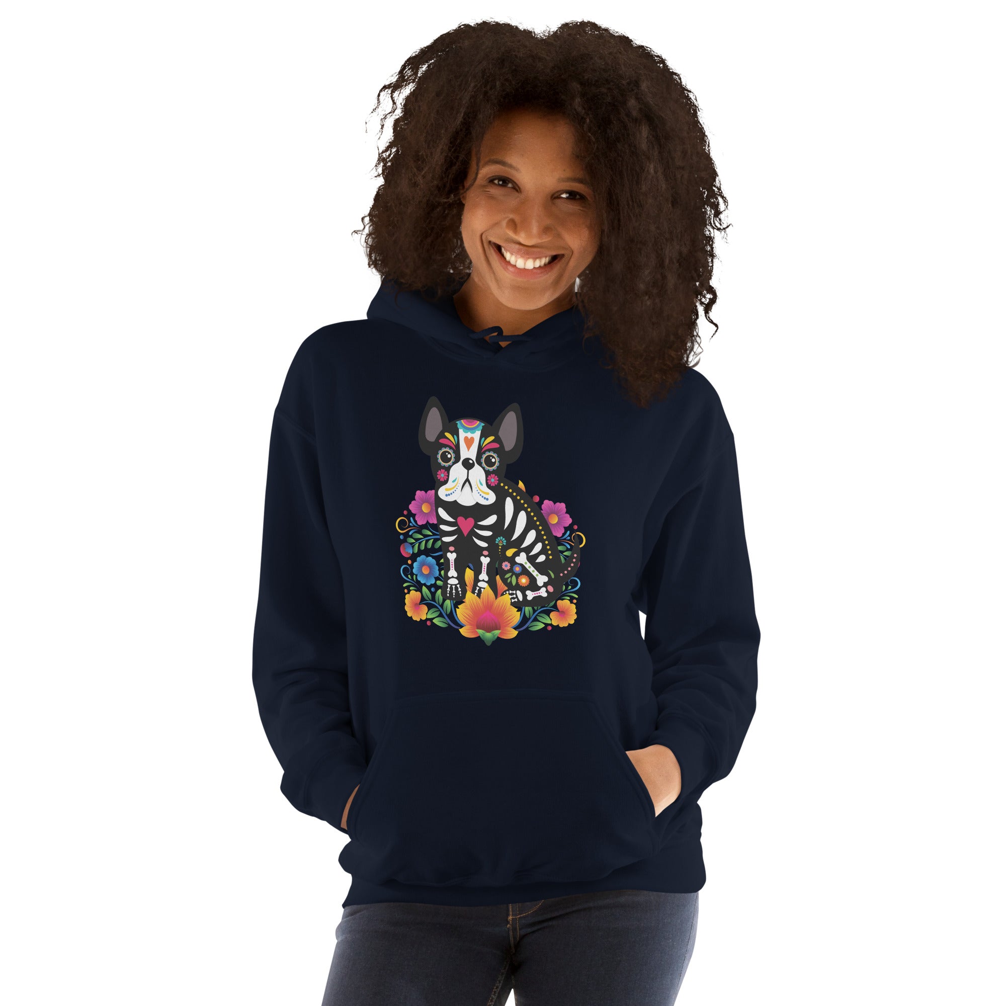Perro de Día de los Muertos - Unisex Hoodie
