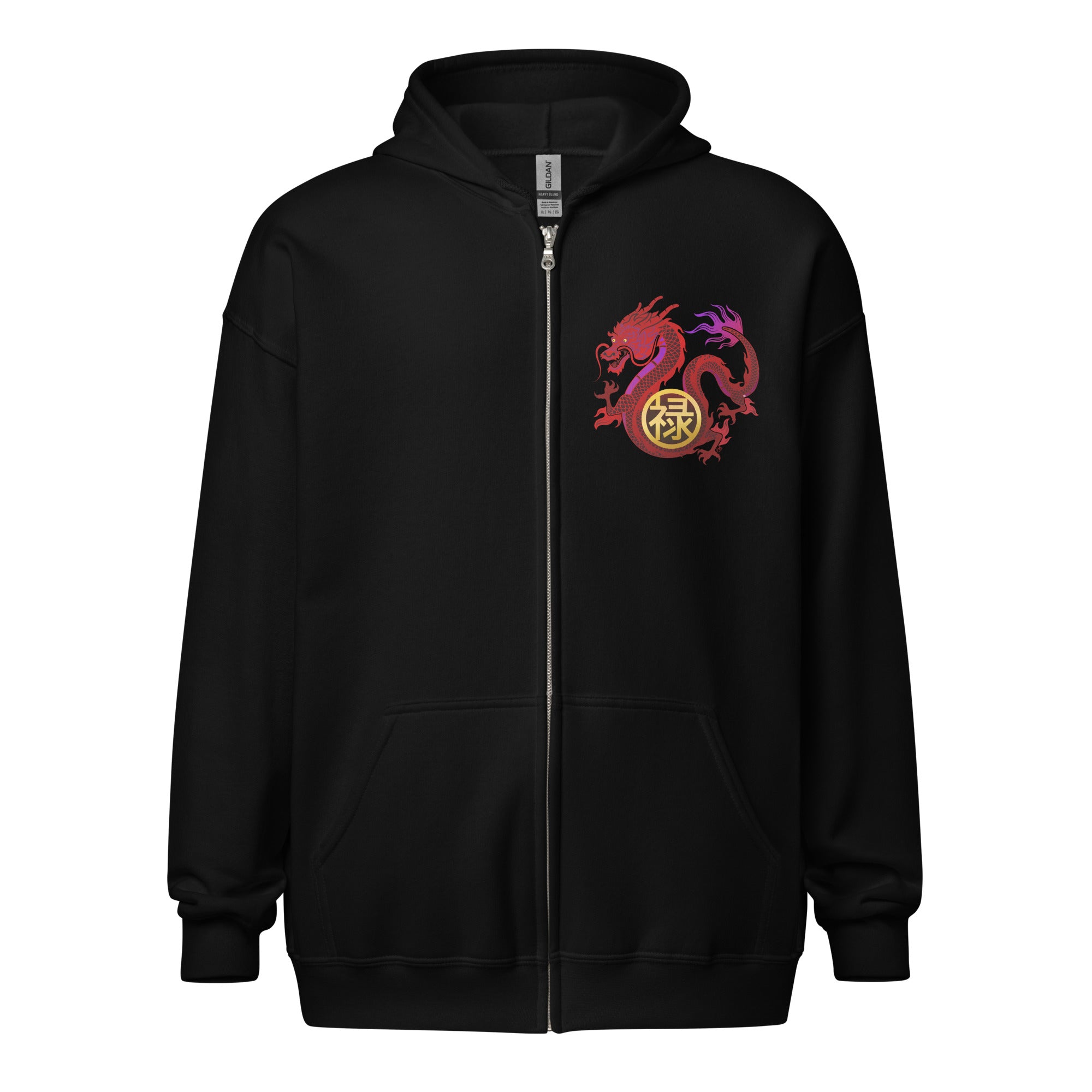 DRAGON OF WEALTH Unisex heavy blend zip hoodie