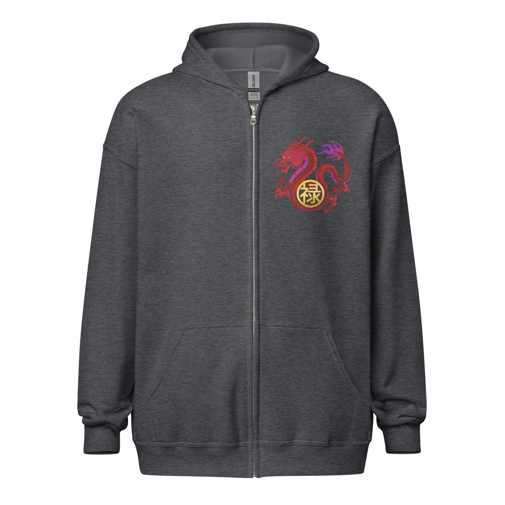 DRAGON OF WEALTH Unisex heavy blend zip hoodie