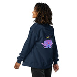 OM LOTUS Unisex heavy blend zip hoodie