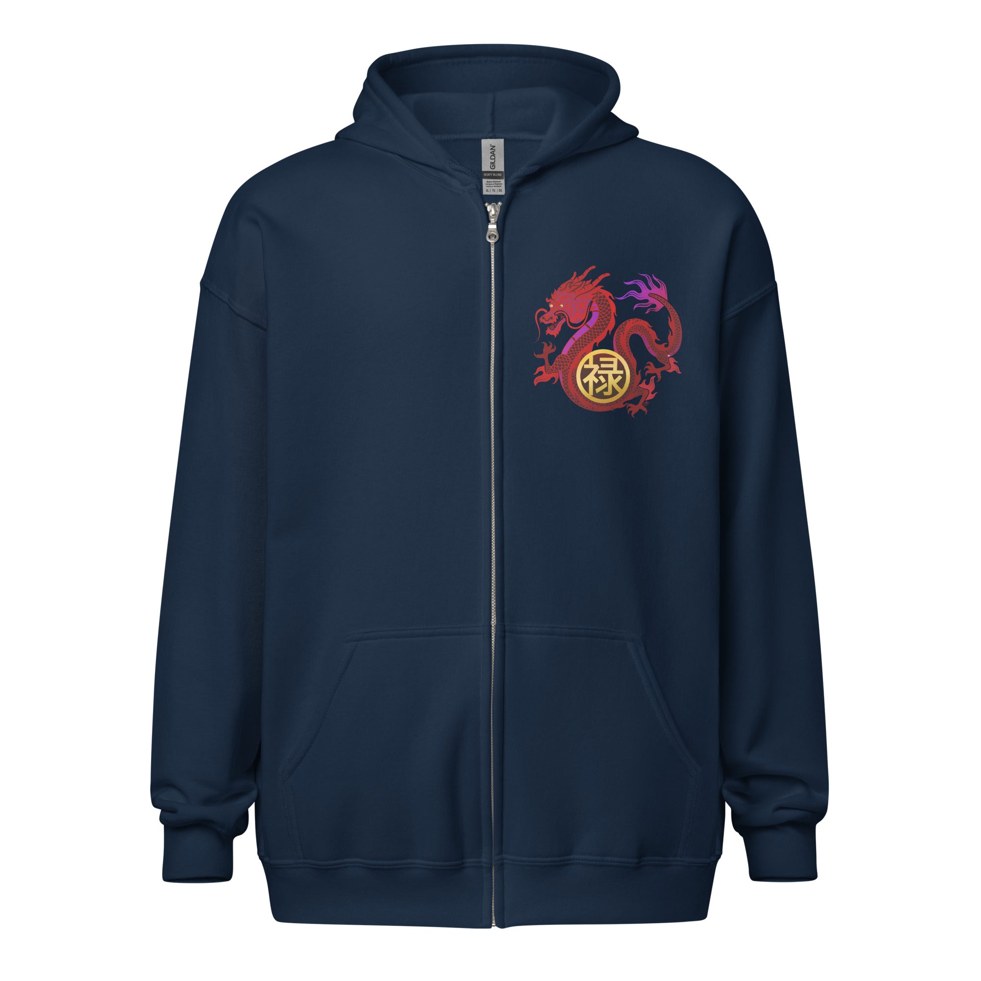 DRAGON OF WEALTH Unisex heavy blend zip hoodie