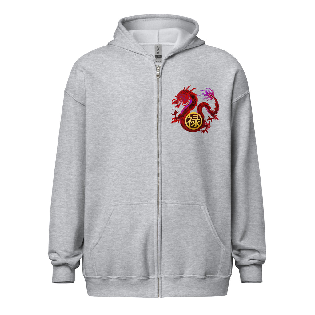 DRAGON OF WEALTH Unisex heavy blend zip hoodie