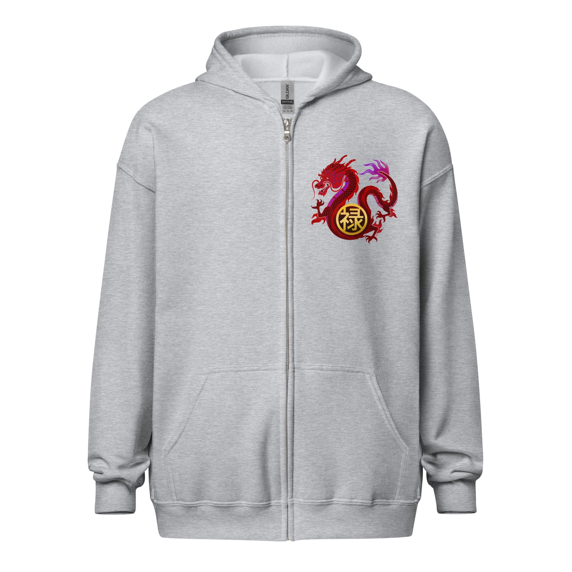 DRAGON OF WEALTH Unisex heavy blend zip hoodie