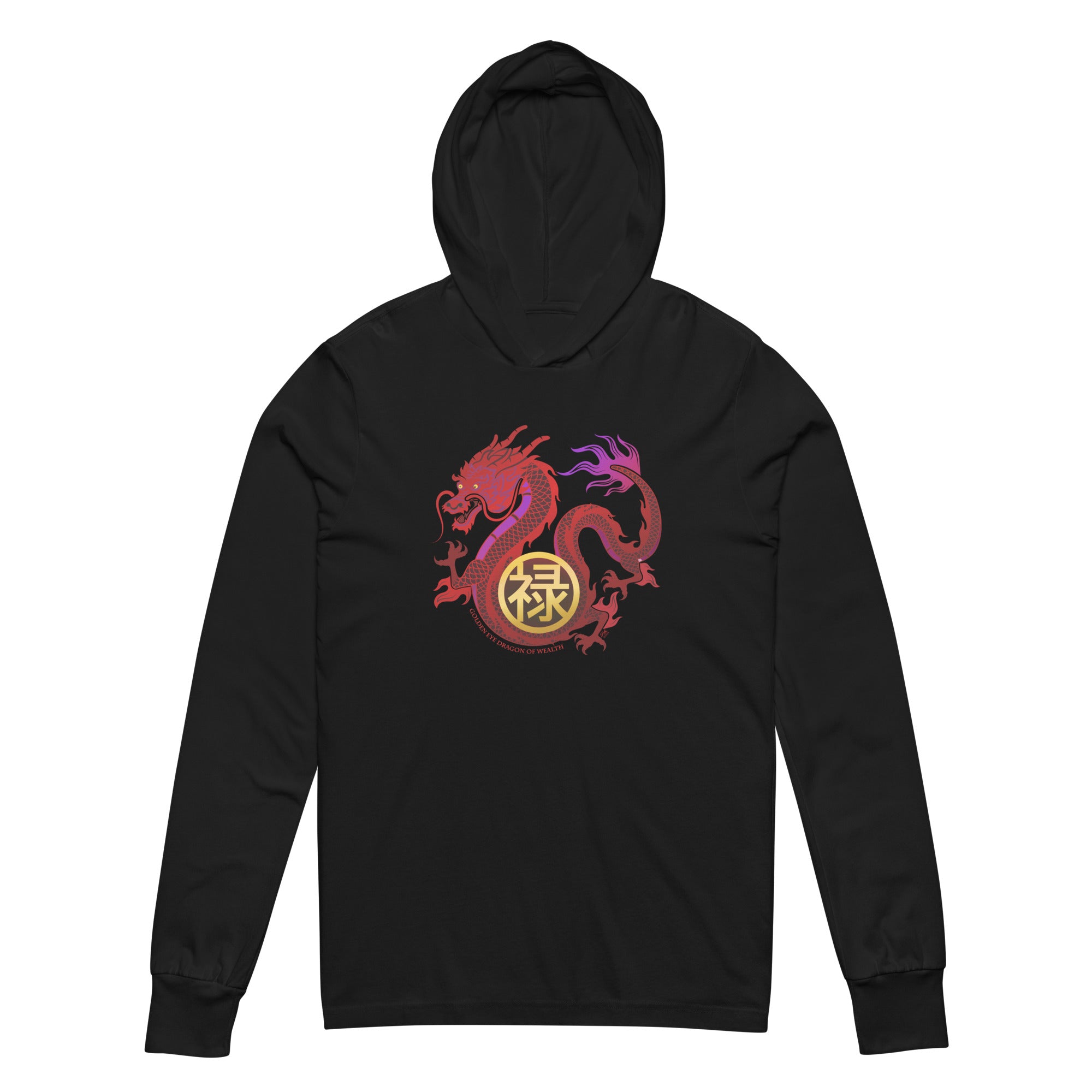 DRAGON OF WEALTH Unisex Hooded Long-Sleeve Tee