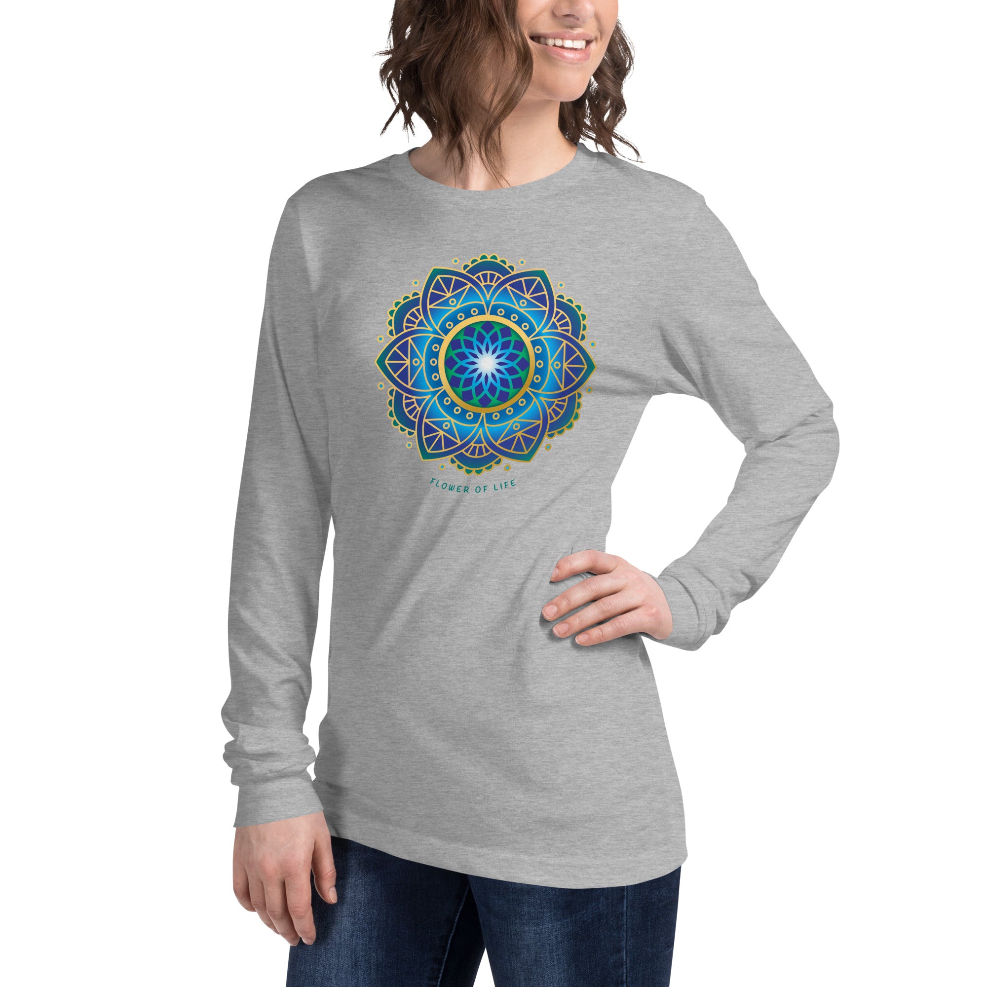 FLOWER OF LIFE - Long Sleeve Tee for Women