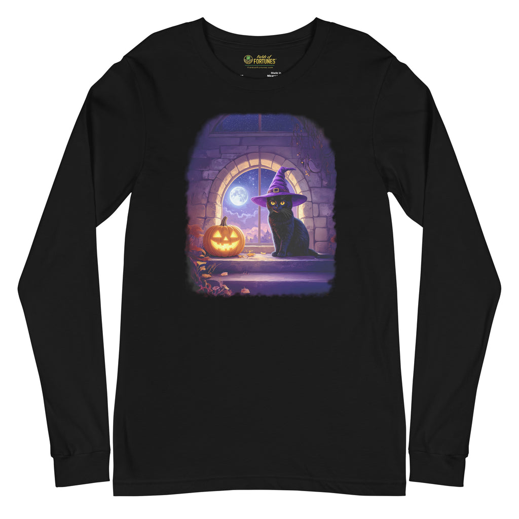 Wizard Kitten on All Hallows Eve - Long Sleeve