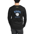 MAZEL FLUSH WITH LUCK Unisex Long Sleeve Tee (2 sides)
