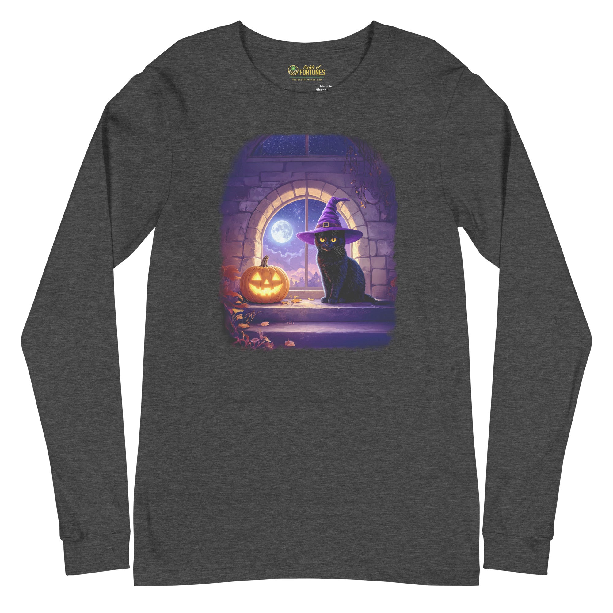 Wizard Kitten on All Hallows Eve - Long Sleeve