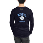 MAZEL FLUSH WITH LUCK Unisex Long Sleeve Tee (2 sides)