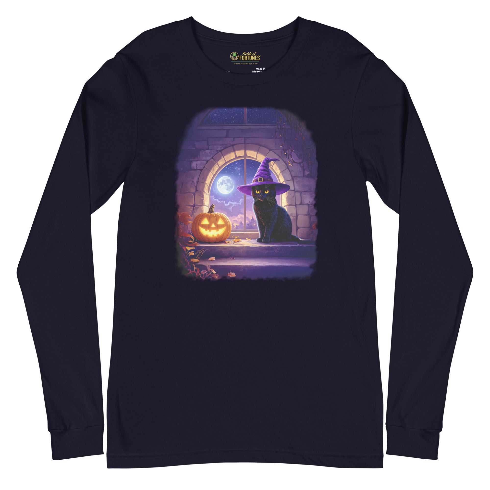 Wizard Kitten on All Hallows Eve - Long Sleeve