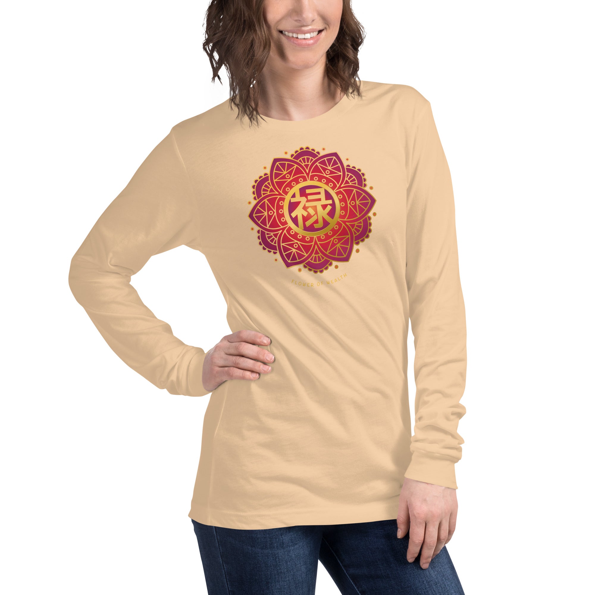 FLOWER OF WEALTH with long sleeves