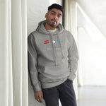 DO THE MATH unisex premium carbon grey hoodie.