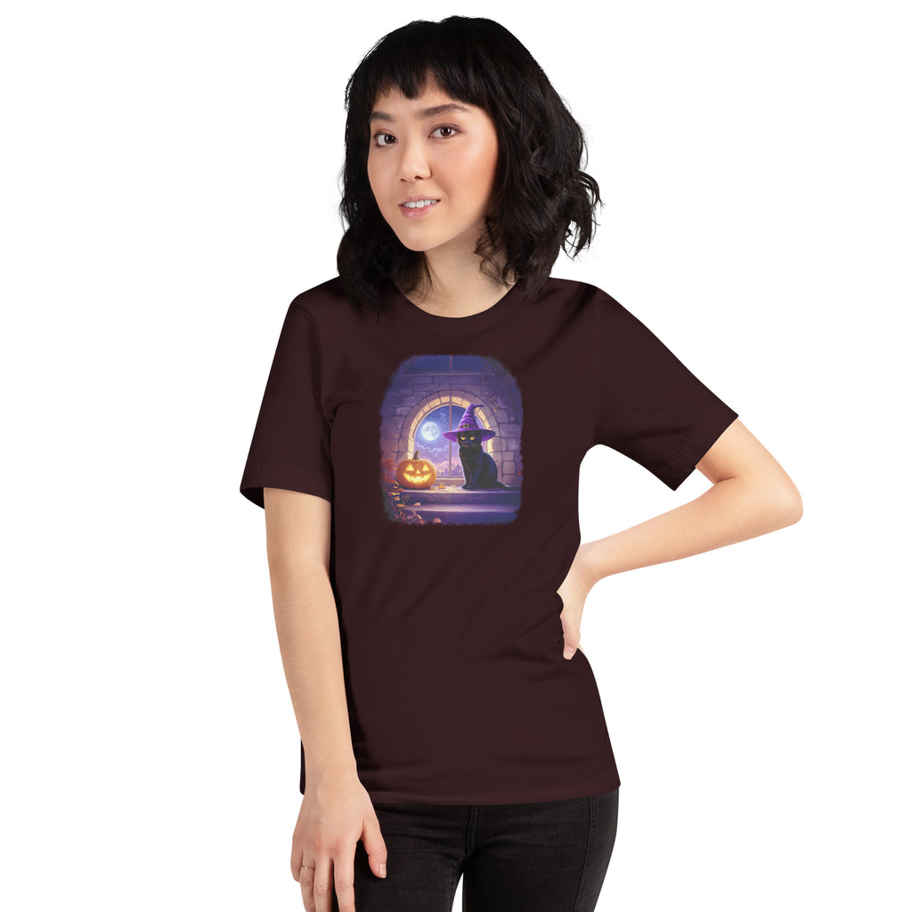 Wizard Kitten on All Hallows Eve - Unisex Tee