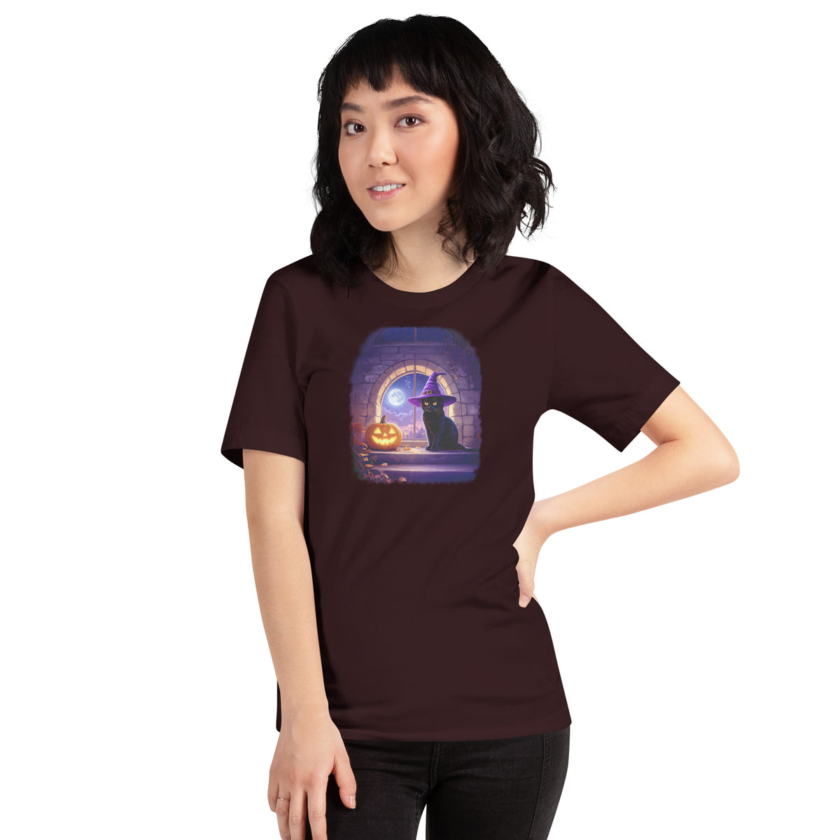 Wizard Kitten on All Hallows Eve - Unisex Tee