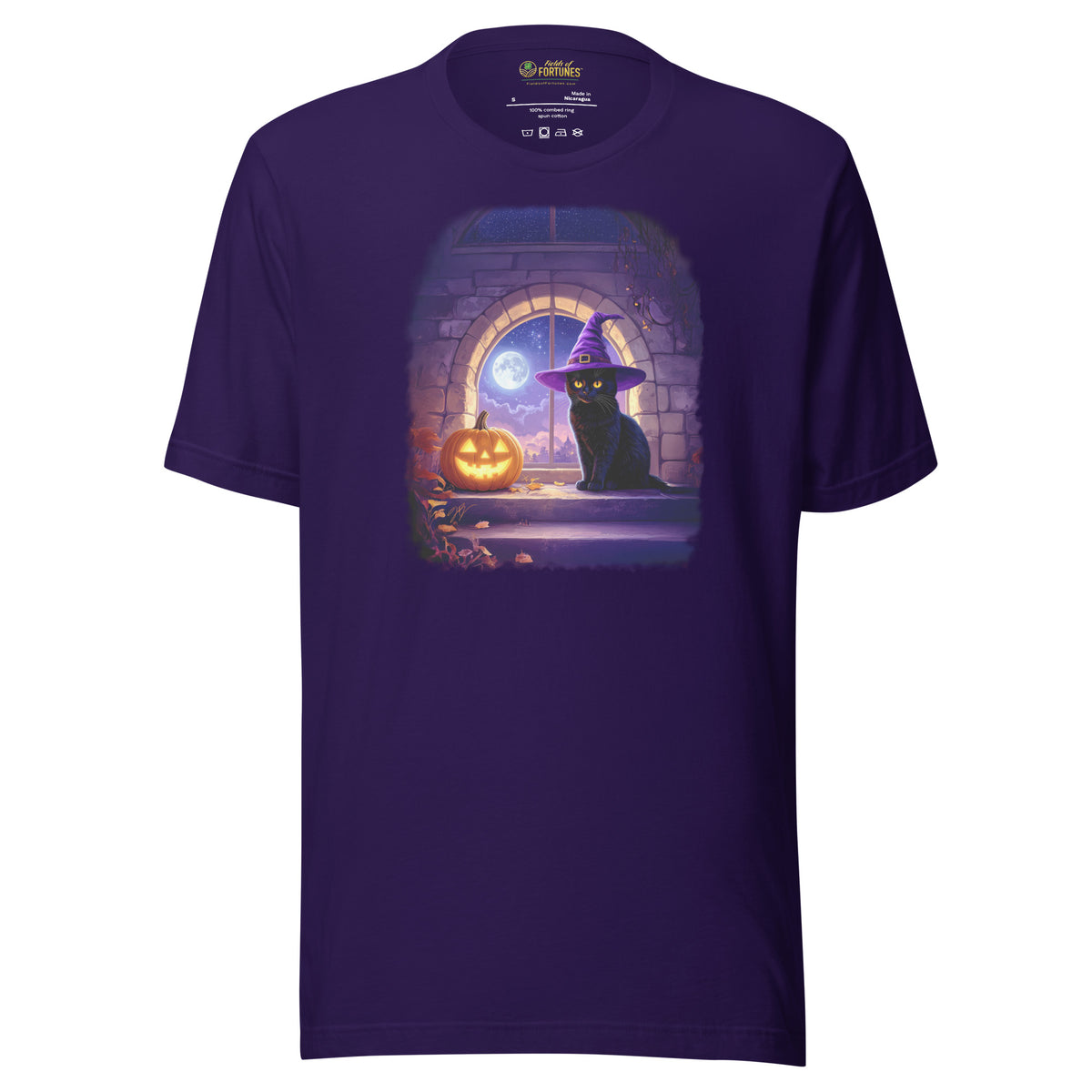 Wizard Kitten on All Hallows Eve - Unisex Tee