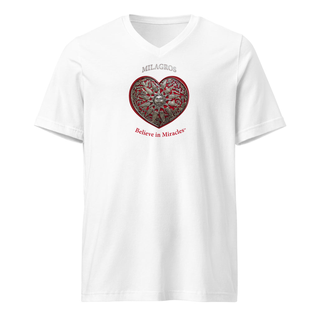 MILAGROS Short Sleeve V-Neck T-Shirt