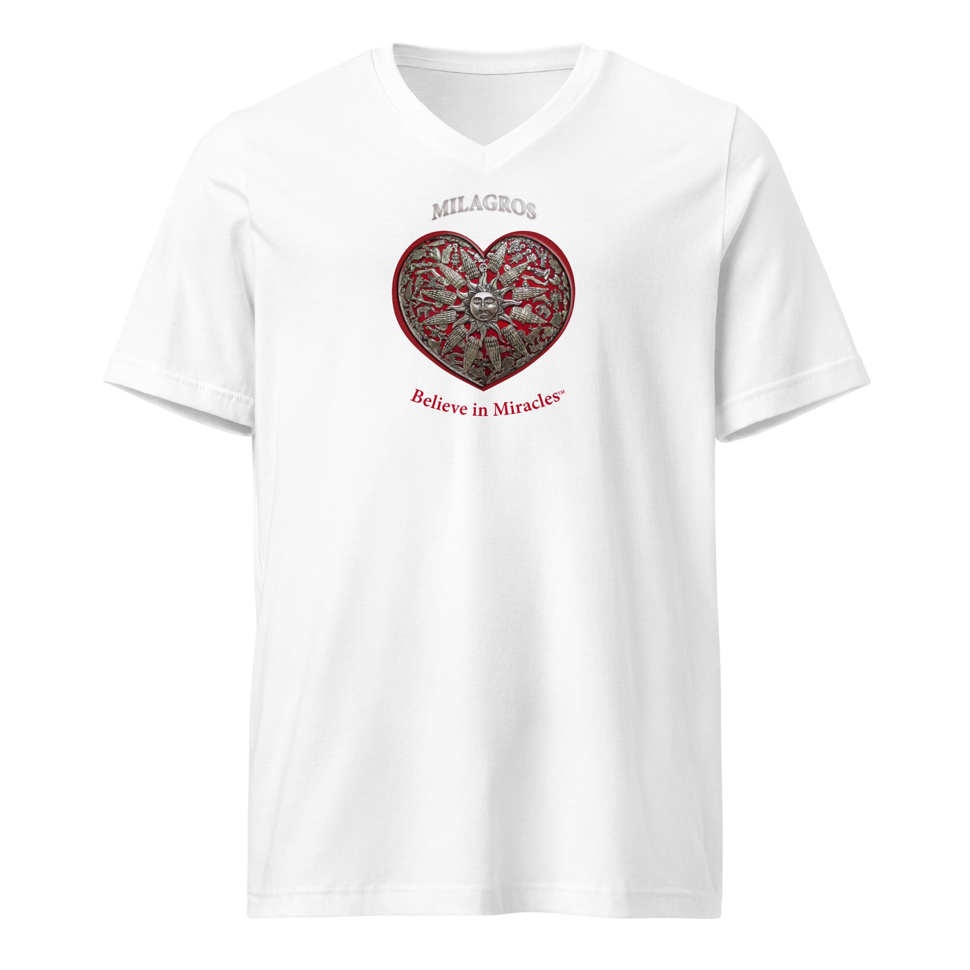 MILAGROS Short Sleeve V-Neck T-Shirt
