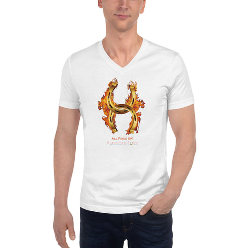 AMERICAN LUCK Unisex V-Neck