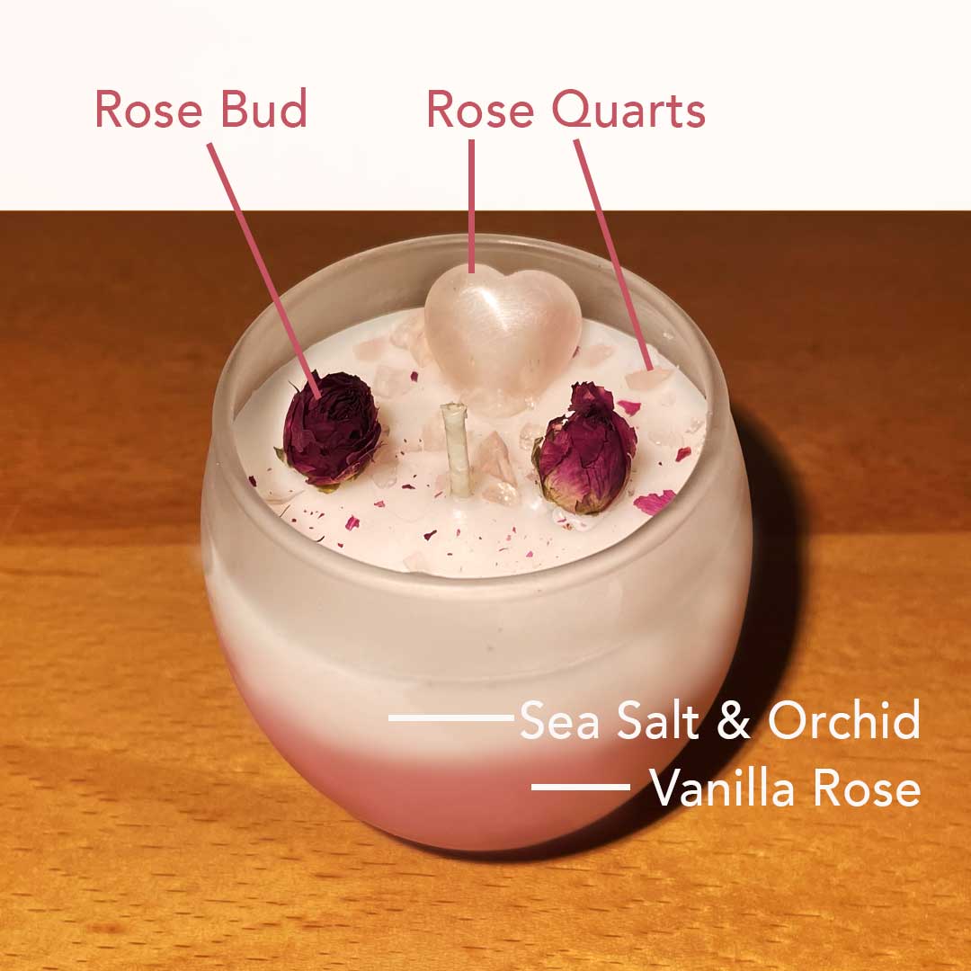 Vanilla Rose LOVE mini Magick Candle