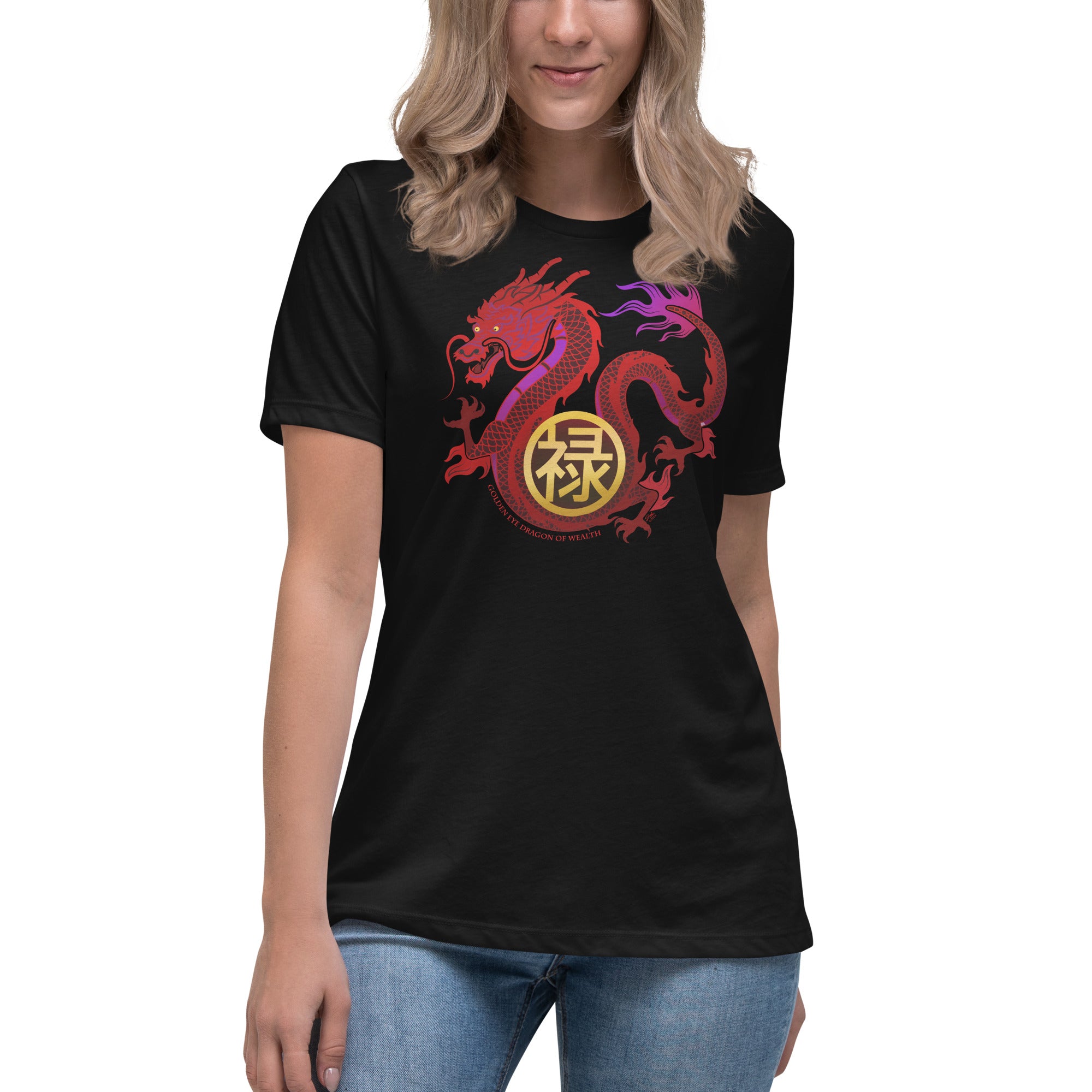 DRAGON OF WEALTH Women's Relaxed Tee