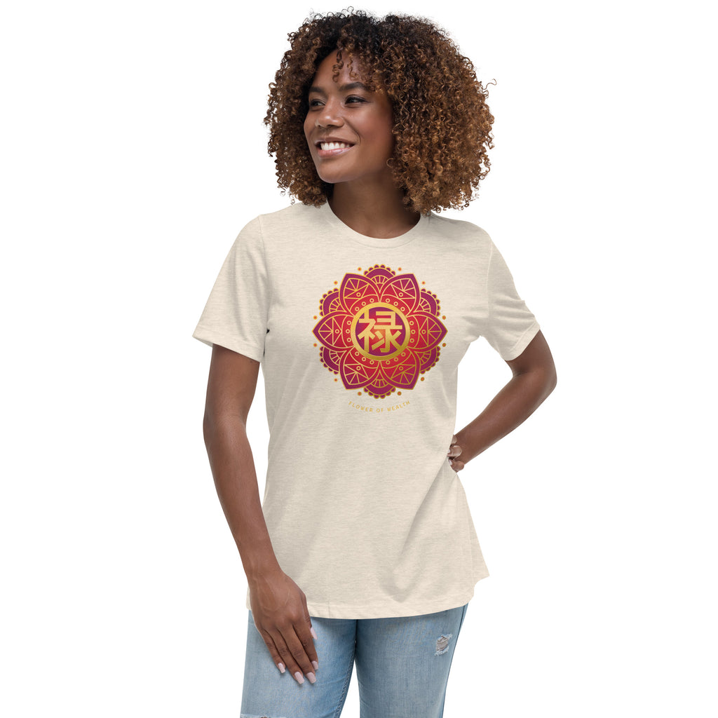FLOWER OF WEALTH - Relaxed Tee for Women